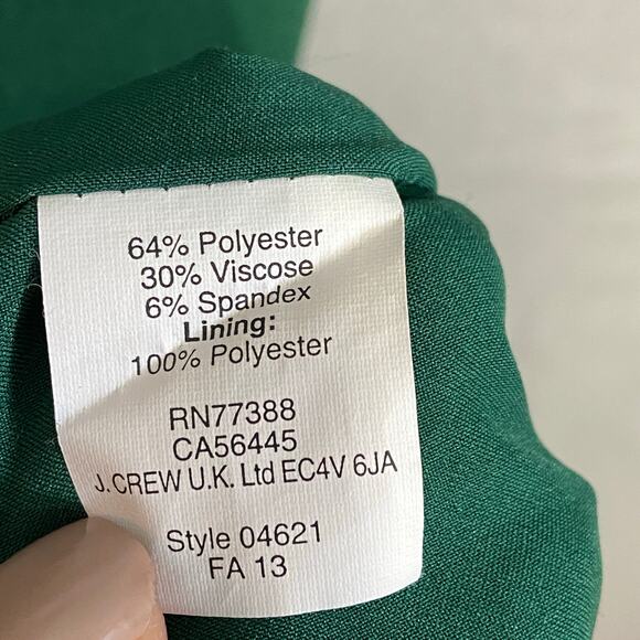 Madewell Green Short Cap Sleeve Pockets Shift Sheath Dress Size 2 - Picture 5 of 8